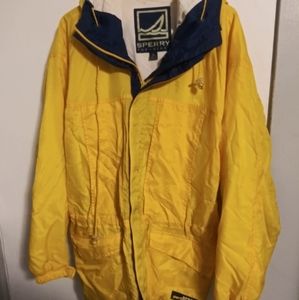 Yellow Sperry Performance Rain Jacket